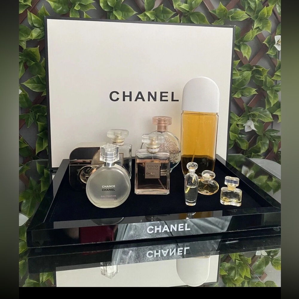 Vip Gift ChanelBeauty Acrylic w/ Velvet interior Black Tray Organiser with BOX - Picture 6 of 8